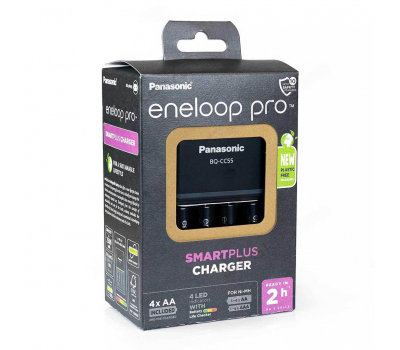 Зарядное устройство Panasonic Eneloop Pro K-KJ55HCD40E + 4*AA2500mAh Зарядное устройство Panasonic Eneloop Pro K-KJ55HCD40E + 4*AA2500mAh