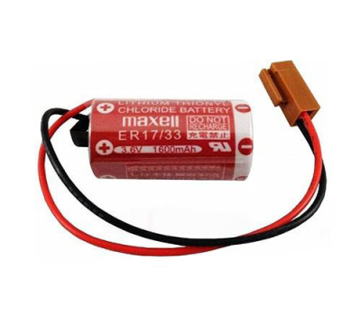 Батарейка литиевая Maxell ER17/33 c разъемом JAE Батарейка литиевая Maxell ER17/33 c разъемом JAE