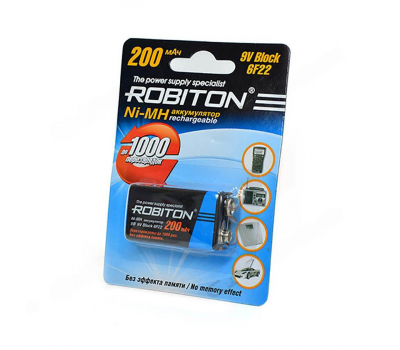 Аккумулятор ROBITON 200MH9 9V 200mah BL-1 Аккумулятор ROBITON 200MH9 9V 200mah BL-1