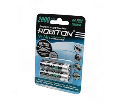 Аккумулятор ROBITON RTU2600MHAA-2 AA/HR6 2600mah BL-2 Аккумулятор ROBITON RTU2600MHAA-2 AA/HR6 2600mah BL-2