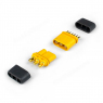 Коннектор MR30-plug (комплект папа+мама с изоляторами)