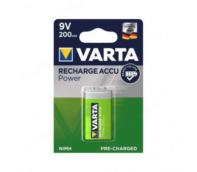 Аккумулятор VARTA RECHARGE ACCU Power 9V 200mAh BL-1 Аккумулятор VARTA RECHARGE ACCU Power 9V 200mAh BL-1