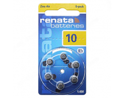 Батарейка RENATA ZA10 BL-6 Батарейка RENATA ZA10 BL-6