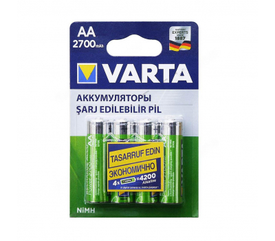 Аккумулятор VARTA RECHARGE ACCU Power HR6 NiMH 2700 mAh BL-4 Аккумулятор VARTA RECHARGE ACCU Power HR6 NiMH 2700 mAh BL-4