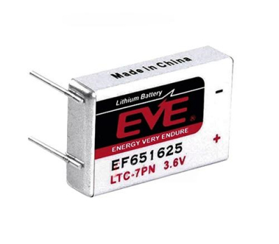 Батарейка литиевая EVE EF651625 LTC-7PN 2 pin Батарейка литиевая EVE EF651625 LTC-7PN 2 pin