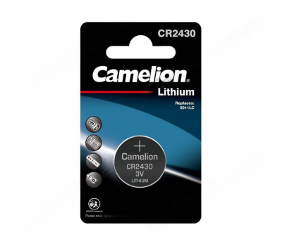 Батарейка литиевая Camelion CR2430 BL-1 Батарейка литиевая Camelion CR2430 BL-1