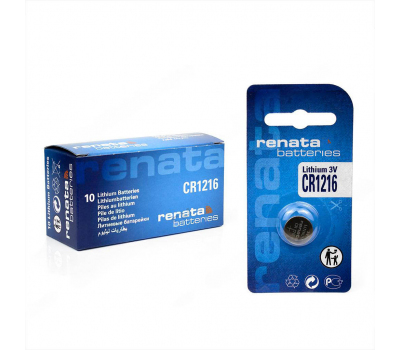 Батарейка литиевая RENATA CR1216 BL-1 Батарейка литиевая RENATA CR1216 BL-1