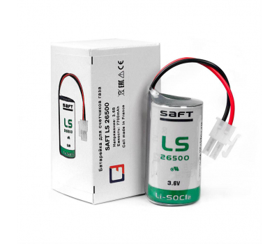 Батарейка для счетчиков газа SAFT LS26500 G6-RF1 iV PSC Батарейка для счетчиков газа SAFT LS26500 G6-RF1 iV PSC