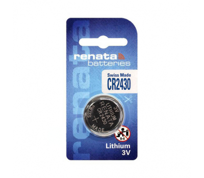 Батарейка литиевая RENATA CR2430 BL-1 Батарейка литиевая RENATA CR2430 BL-1