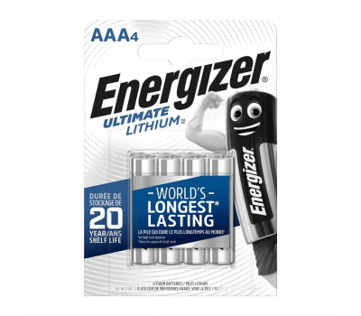 Батарейка для фото ENERGIZER Ultimate Lithium AAA L92 BL-4 Батарейка для фото ENERGIZER Ultimate Lithium AAA L92 BL-4