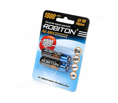 Аккумулятор ROBITON 1800MHAA-2 AA/HR6 1800mah BL-2 Аккумулятор ROBITON 1800MHAA-2 AA/HR6 1800mah BL-2
