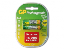 Аккумулятор GP Smart Energy AAA/HR03 40AAAHCSV-2CR2 400mAh BL-2 Аккумулятор GP Smart Energy AAA/HR03 40AAAHCSV-2CR2 400mAh BL-2