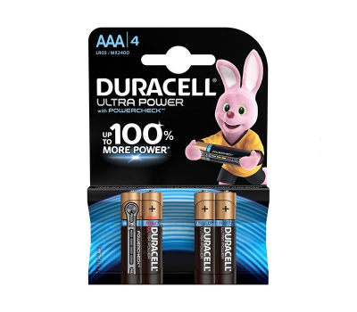 Батарейка алкалиновая DURACELL Ultra Power LR03 BL-4 Батарейка алкалиновая DURACELL Ultra Power LR03 BL-4