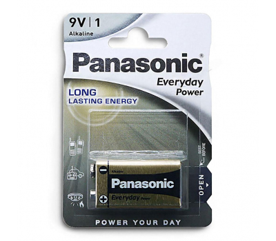 Батарейка алкалиновая PANASONIC Everyday Power 6LR61 BL-1 Батарейка алкалиновая PANASONIC Everyday Power 6LR61 BL-1