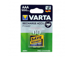 Аккумулятор VARTA RECHARGE ACCU Power HR03 NiMH 1000 mAh BL-2 Аккумулятор VARTA RECHARGE ACCU Power HR03 NiMH 1000 mAh BL-2