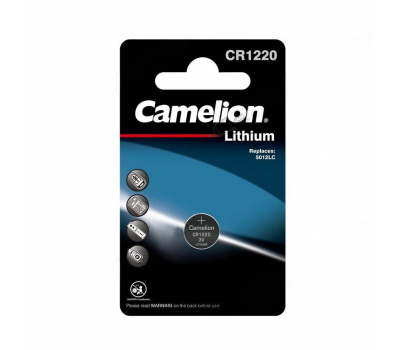 Батарейка литиевая Camelion CR1220 BL-1 Батарейка литиевая Camelion CR1220 BL-1