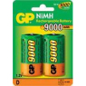 Аккумулятор NiMH GP R20  9000mAh BL-2