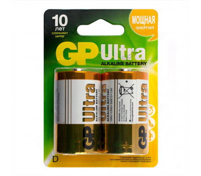 Батарейка алкалиновая GP ULTRA LR20 BL-2 Батарейка алкалиновая GP ULTRA LR20 BL-2