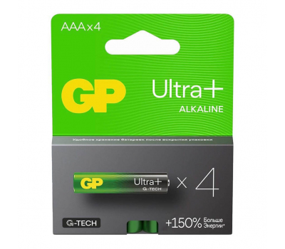 Батарейка алкалиновая GP ULTRA PLUS LR03 BL-4 Батарейка алкалиновая GP ULTRA PLUS LR03 BL-4