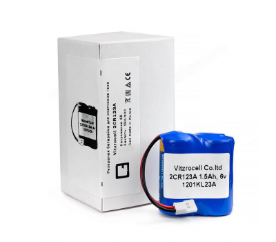 Резервная батарейка для счетчиков газа G4A1KY серий G10, G16, G25 Vitzrocell 2CR123A Резервная батарейка для счетчиков газа G4A1KY серий G10, G16, G25 Vitzrocell 2CR123A
