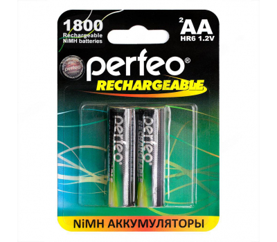 Аккумулятор Perfeo AA 1800mAh BL-2