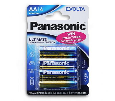 Батарейка алкалиновая PANASONIC Evolta LR6 BL-4 Батарейка алкалиновая PANASONIC Evolta LR6 BL-4