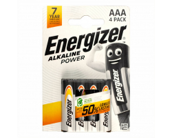 Батарейка алкалиновая ENERGIZER Alkaline Power LR03 BL-4 E92