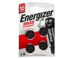 Батарейка литиевая ENERGIZER Lithium CR2032 BL-4