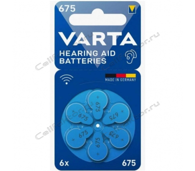 Батарейка VARTA Hearing Aid ZA675 BL-6