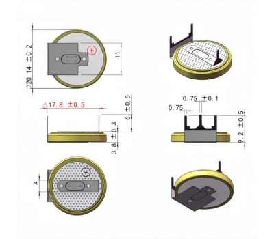 Батарейка литиевая BSG CR2032/VAY3/PCB3