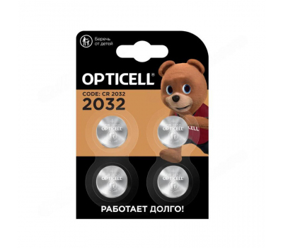 Батарейка литиевая OPTICEL CR2032 BL-4 Батарейка литиевая OPTICEL CR2032 BL-4