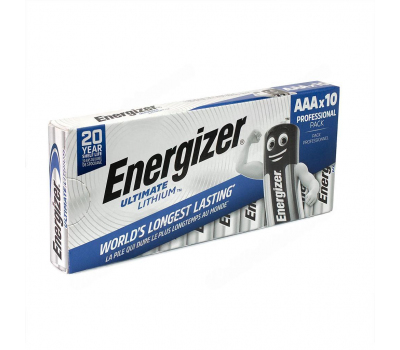 Батарейка для фото ENERGIZER Ultimate Lithium AAA L92 BOX-10 Батарейка для фото ENERGIZER Ultimate Lithium AAA L92 BOX-10