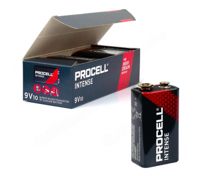 Батарейка алкалиновая DURACELL PROCELL Intense 6LR61 BOX-10 Батарейка алкалиновая DURACELL PROCELL Intense 6LR61 BOX-10