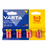 Батарейка алкалиновая VARTA Longlife Max Power 4703 LR03 BL-8