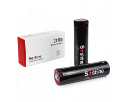Аккумулятор SOSHINE Li-ion ICR21700-PCM Type-C (3.7V 5000mAh) BOX-2