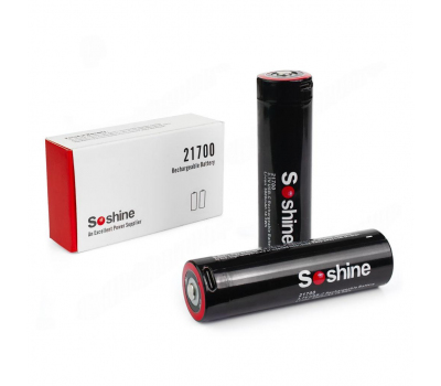 Аккумулятор SOSHINE Li-ion ICR21700-PCM Type-C (3.7V 5000mAh) BOX-2