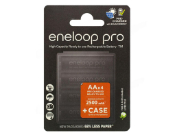 Аккумулятор Panasonic Eneloop Pro AA 2500mAh BL-4 + футляр (BK-3HCDEC4BE) Аккумулятор Panasonic Eneloop Pro AA 2500mAh BL-4 + футляр (BK-3HCDEC4BE)