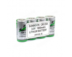 Комплект батареек SUNMOON CR123A (shrink-4)