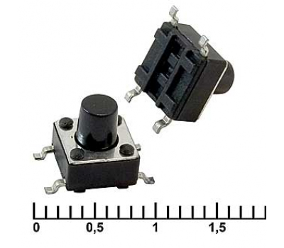 Кнопка тактовая: IT-1102WB (6x6x7) Кнопка тактовая: IT-1102WB (6x6x7)
