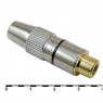 Разъем: 7-0219 / RCA jack gold black                      