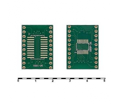 Панелька под микросхему: Плата SOIC-20 и SSOP-20 Панелька под микросхему: Плата SOIC-20 и SSOP-20