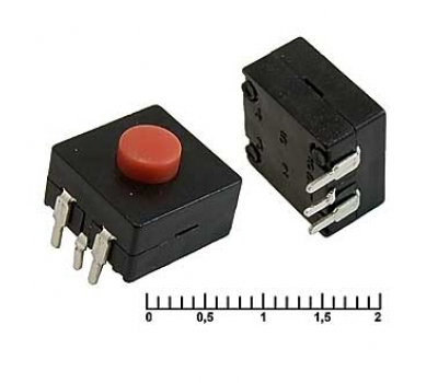 Кнопка: PBS1202B 1.5A 250V ON-ON Кнопка: PBS1202B 1.5A 250V ON-ON