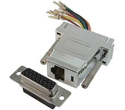 Переходник D-SUB: DN15F-RJ45 Переходник D-SUB: DN15F-RJ45