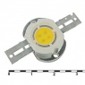 Мощные светодиоды: 5W 7V 350Lm White                                 