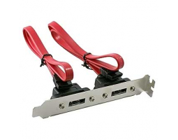 Компьютерный шнур: Dual  port  SATA  7 pin                           