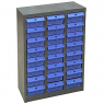 Кассетница: 650x450x220 (ВхШхГ) 3x8 blue                      