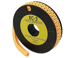 Маркер на кабель: EC-3-1 (ECM-3) (250шт)                            