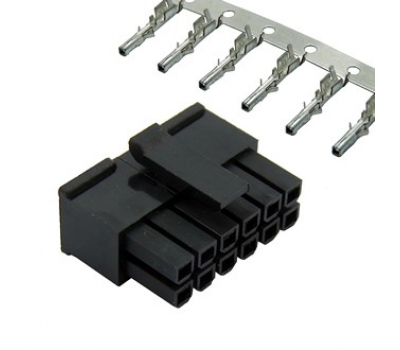 Разъем: MMF-2x6F pitch 3.0 mm + Terminal Разъем: MMF-2x6F pitch 3.0 mm + Terminal
