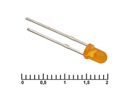 Светодиод: 3 mm orange  30 mCd   20                          