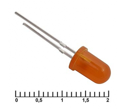 Светодиод: 5 mm orange  30 mCd 20